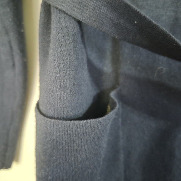 Babaton Aritzia Ty Navy Cardigan Mid Length Self Tie XXS - Picture 8 of 9